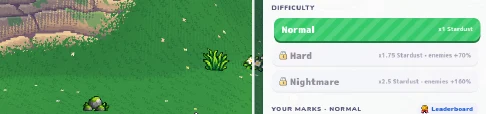 Opciones Normal, Hard y Nightmare al preparar una partida